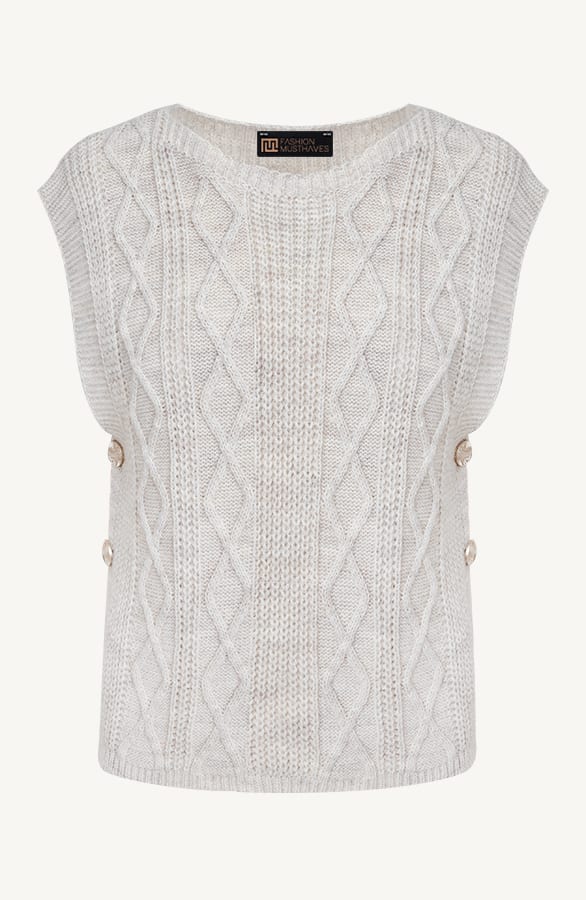 Kabel Pullover Beige, Shoparchiv, Foto 1