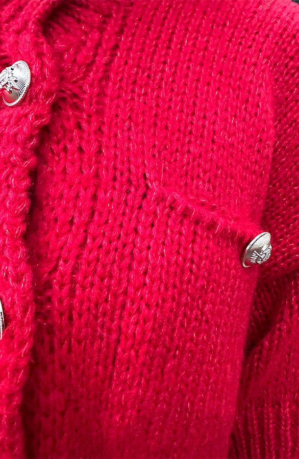 Luxury Cardigan Rood – shoparchief, foto 4
