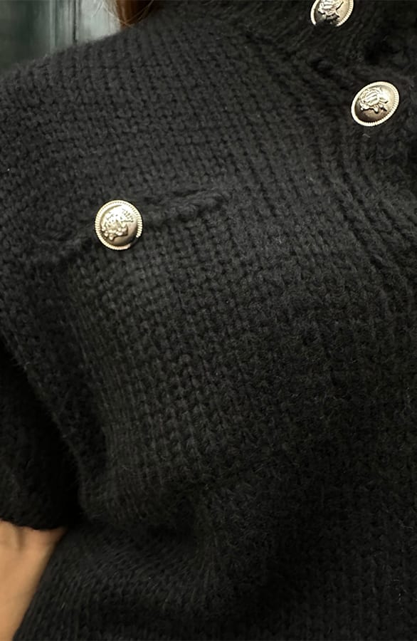 Luxury Cardigan Zwart – shoparchief, foto 4