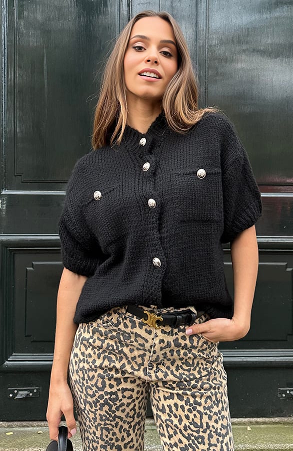 Luxury Cardigan Zwart – shoparchief, foto 7