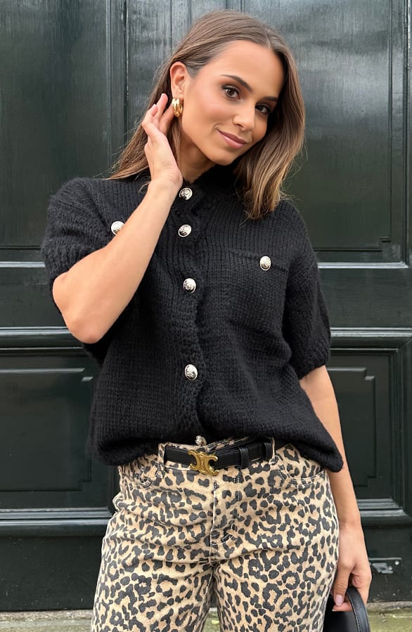 Luxury Cardigan Zwart – shoparchief, foto 3