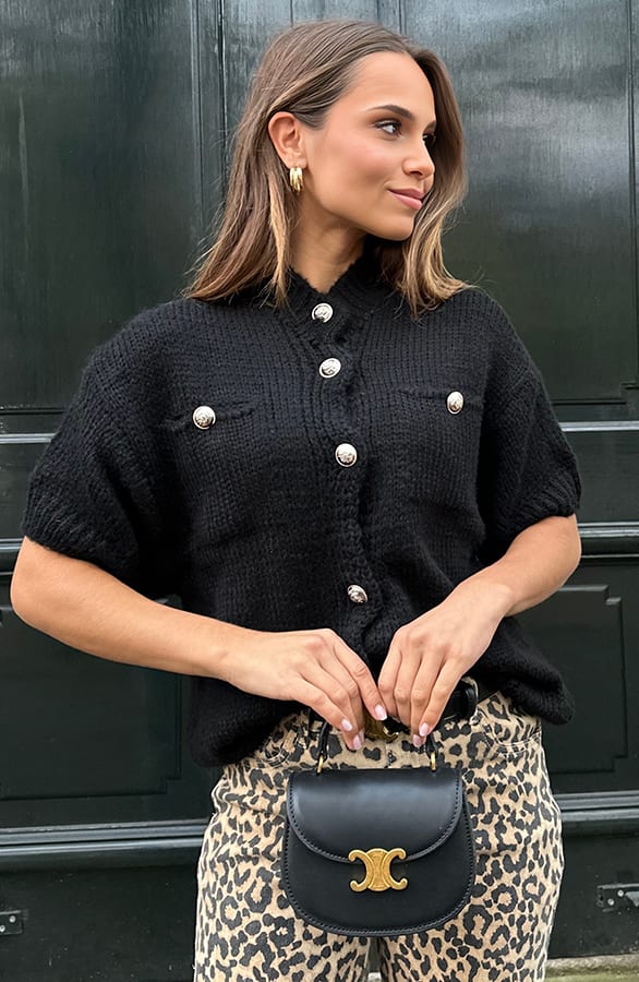 Luxury Cardigan Zwart – shoparchief, foto 1