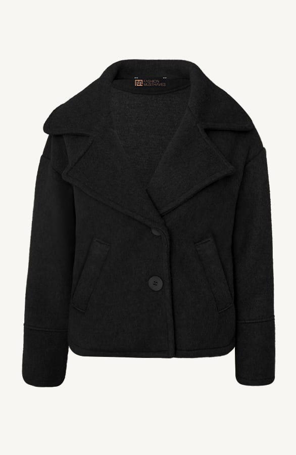 Woven Jas Exclusive Zwart – shoparchief, foto 1