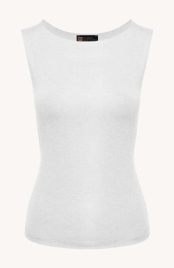 Essence Top Round Neck Ecru – shoparchief, foto 1