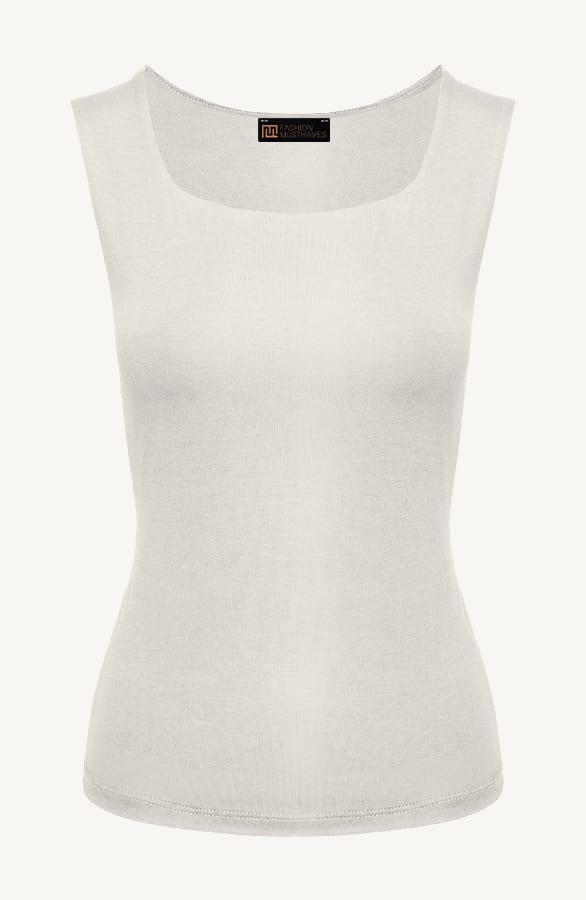 Essence Top Square Neck Beige – shoparchief, foto 1