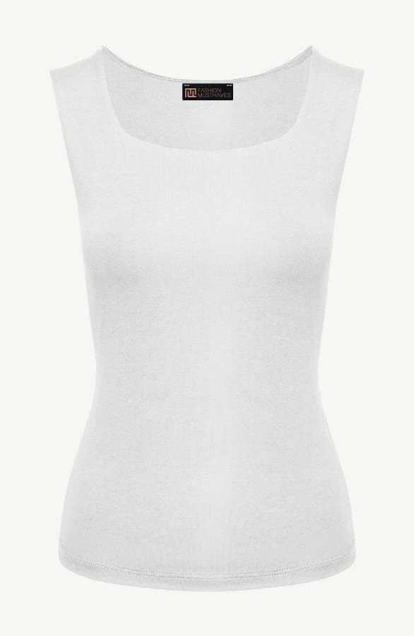 Essence Top Square Neck Ecru – shoparchief, foto 1