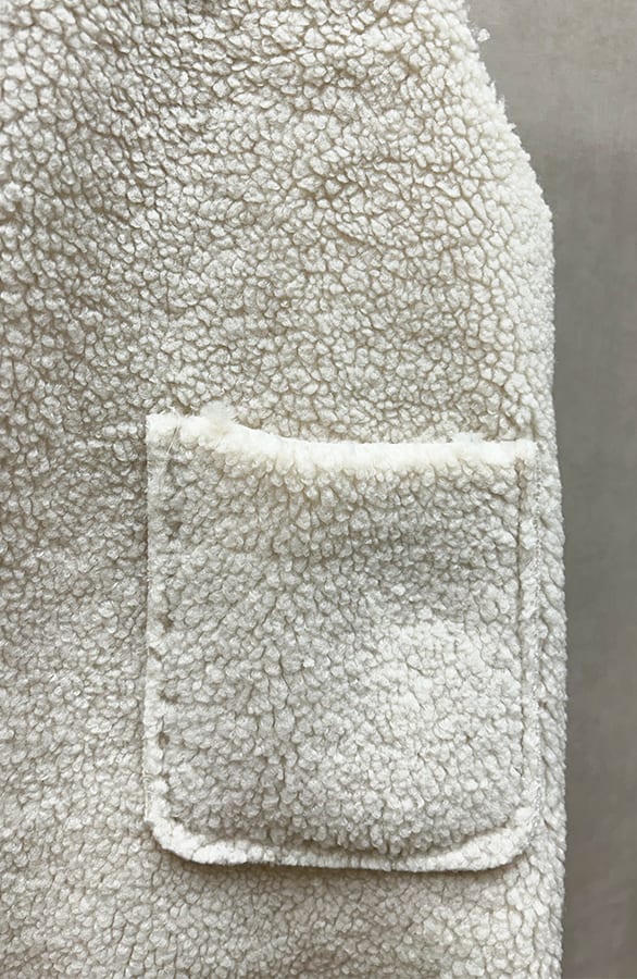 Gilet Pocket Teddy Light Beige – vesten, foto 8