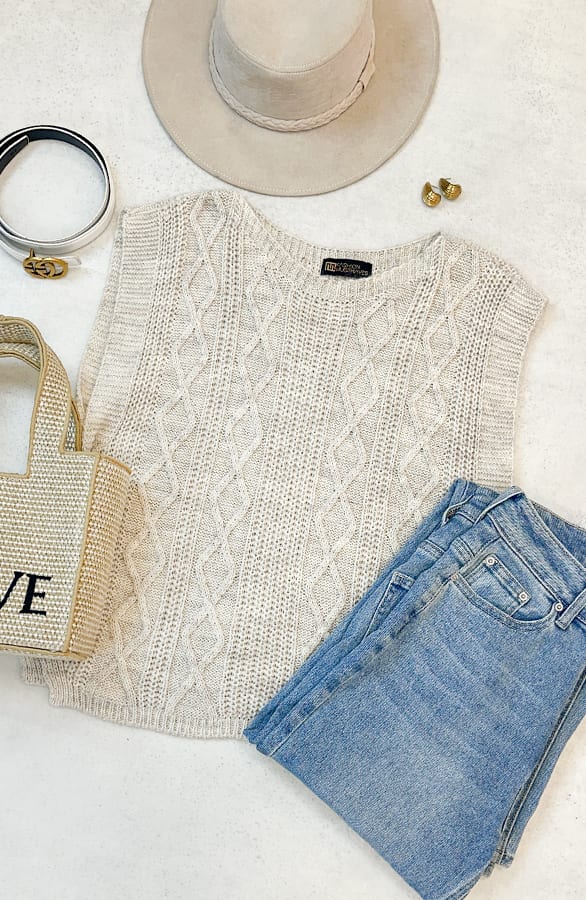 Kabel Pullover Beige, Shoparchiv, Foto 3