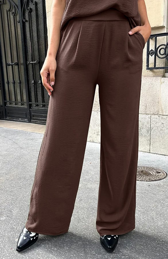 Mila Pantalon Choco Petite – shoparchief, foto 1