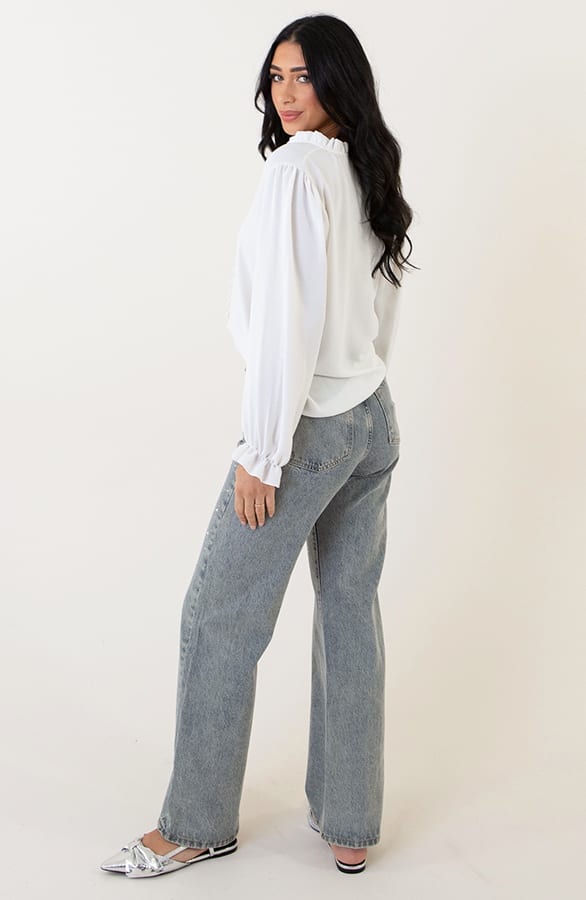 Diamond Denim Jeans Wide Leg – spijkerbroeken, foto 8
