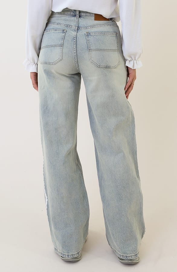 High Waist Denim Jeans mit Paspel Light Blue, Shoparchiv, Foto 6