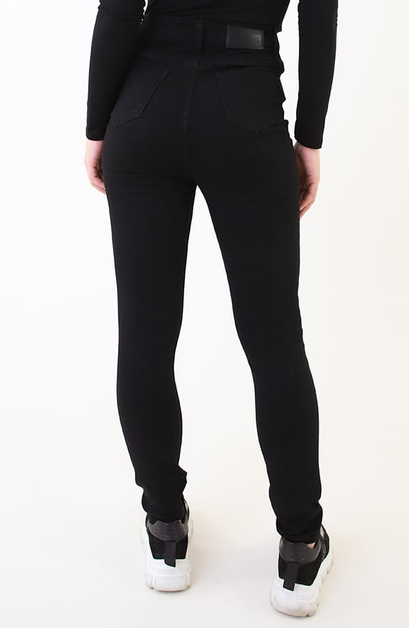 High Waist Stretch Skinny Jeans Black FMH – spijkerbroeken, foto 3