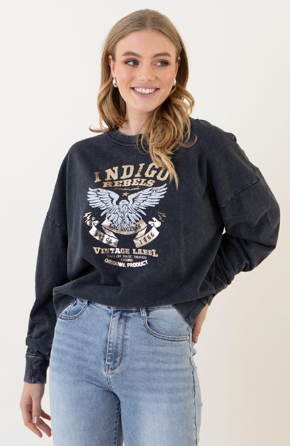 Rebels Trui Stone Wash – truien, foto 1