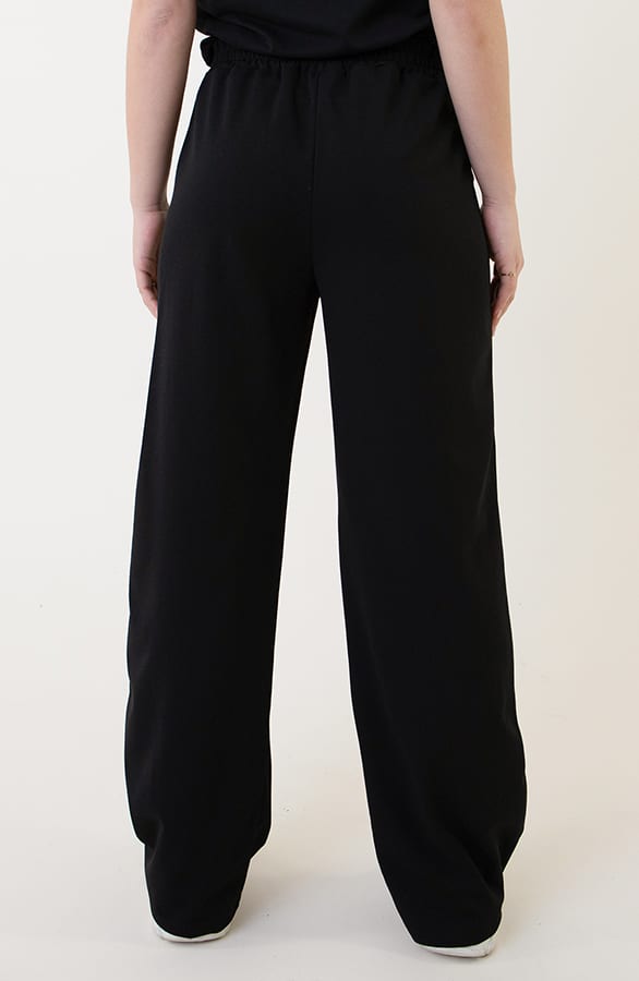 Scuba Wide Leg Pantalon Zwart – shoparchief, foto 6