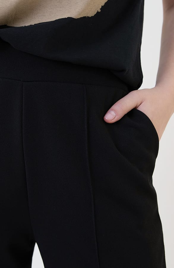 Scuba Wide Leg Pantalon Zwart – shoparchief, foto 8