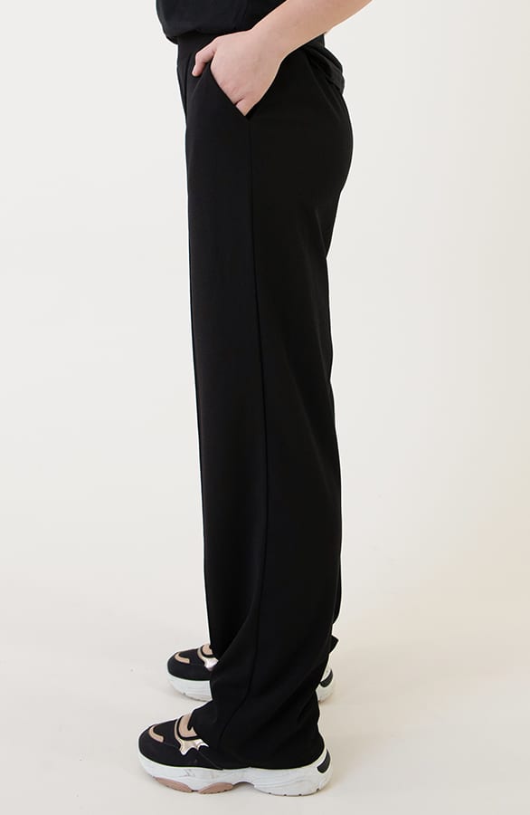 Scuba Wide Leg Pantalon Zwart – shoparchief, foto 7