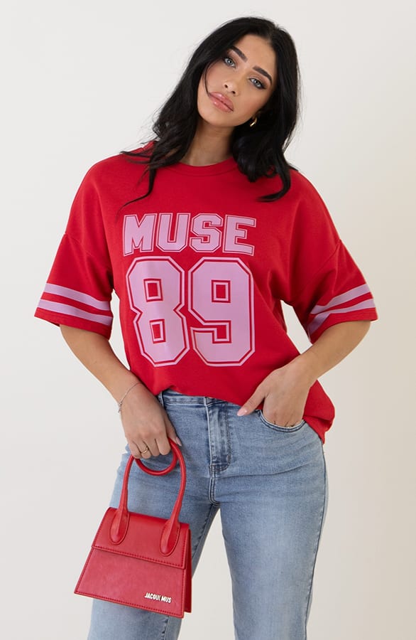 T-shirt With Muse 89 Rood – shoparchief, foto 11