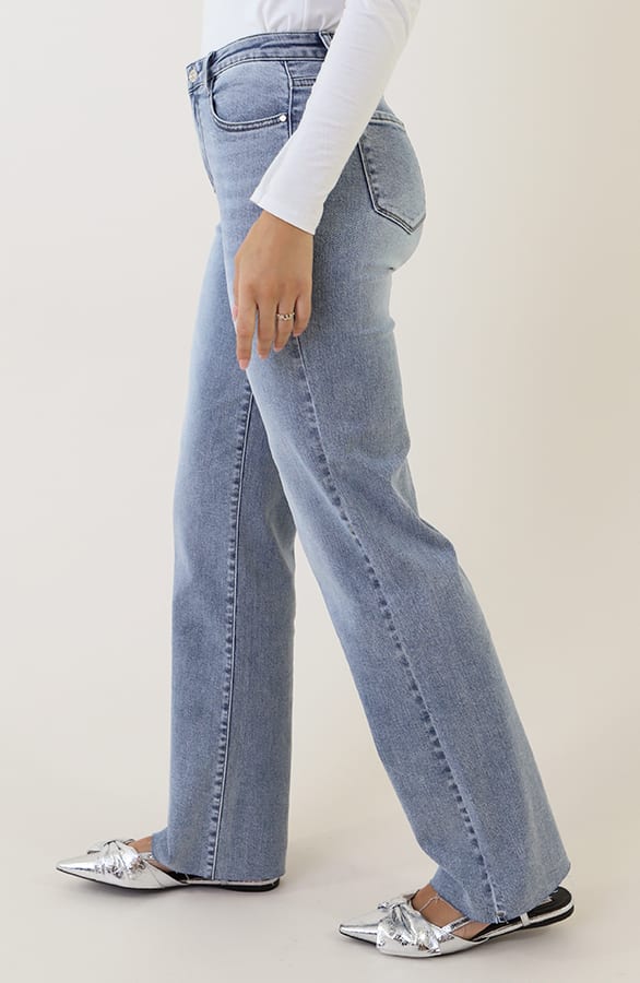 Wide Leg Jeans Blue Stretch FMH, Foto 7