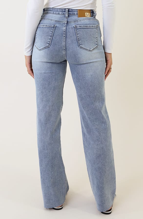 Wide Leg Jeans Blue Stretch FMH, Foto 3