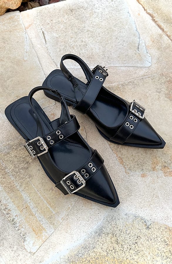 Buckle Slingback Black – shoparchief, foto 2