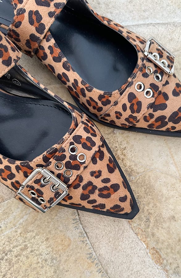 Buckle Slingback Leopard – shoparchief, foto 3
