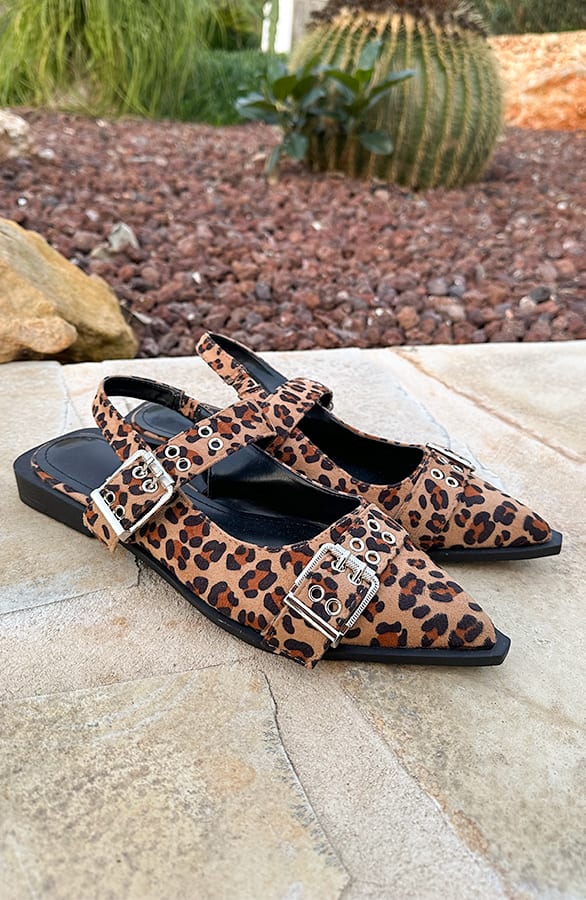 Buckle Slingback Leopard – shoparchief, foto 1