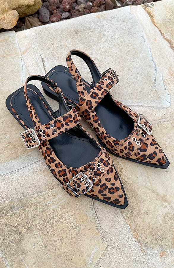 Buckle Slingback Leopard – shoparchief, foto 2