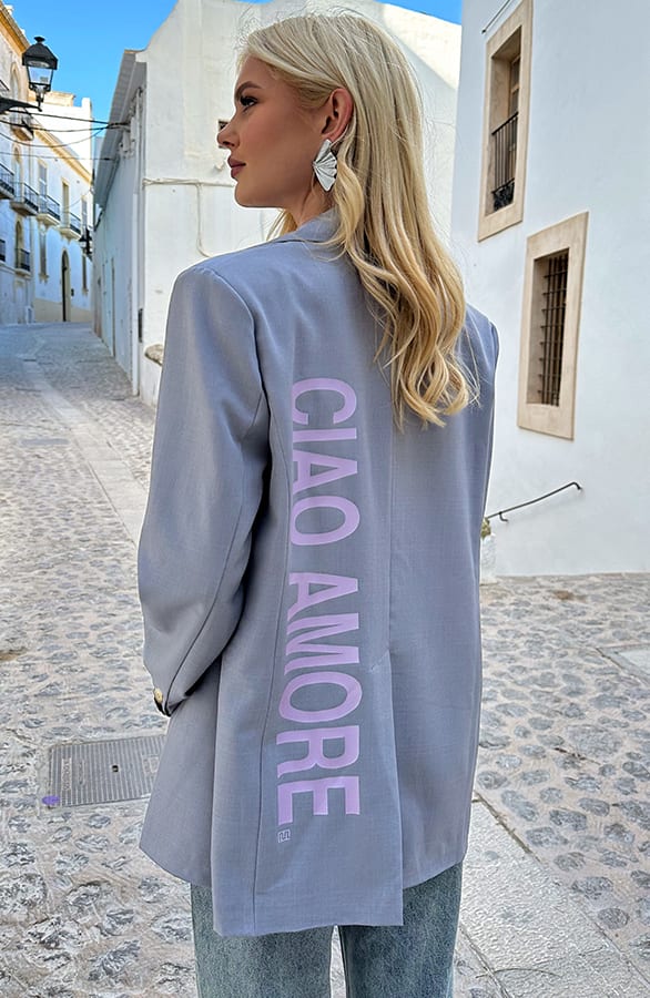 Ciao Amore Oversized Blazer Grijs – shoparchief, foto 4