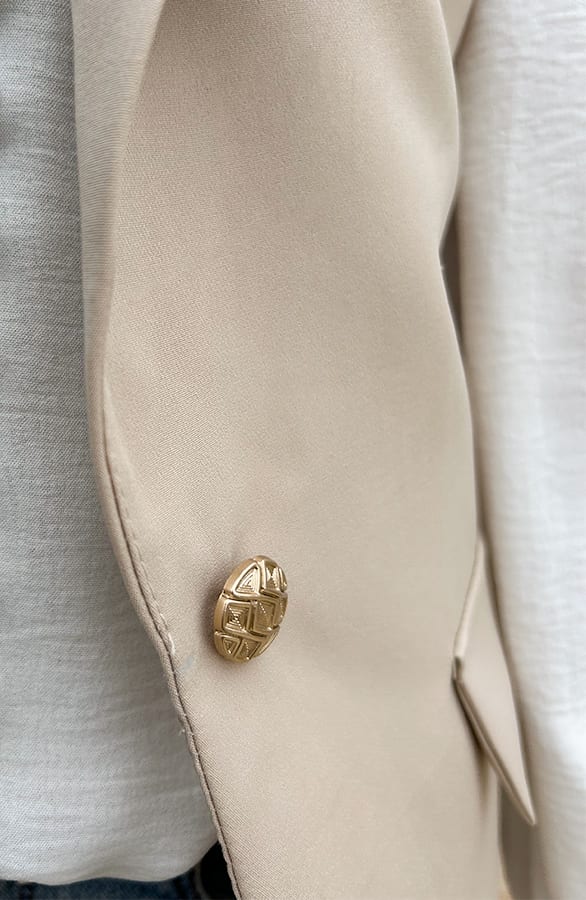 Elegant Blazer Gilet Beige, Westen, Foto 4