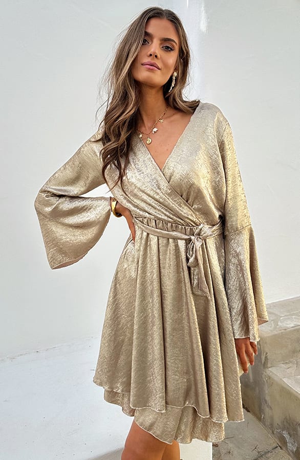 Kleid mit weiten Ärmeln, limitierte Gold-Edition, Kleider, Foto 4