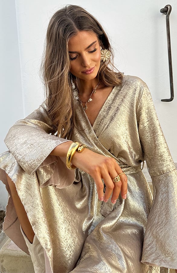 Kleid mit weiten Ärmeln, limitierte Gold-Edition, Kleider, Foto 5