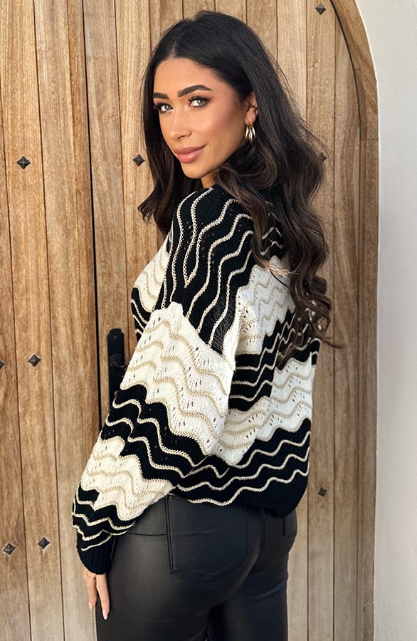 Lurex Detailed Top Longsleeve 2.0 – shoparchief, foto 4