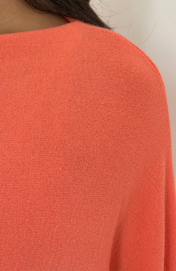 Oversized Soft Pullover Koralle Orange, Foto 8