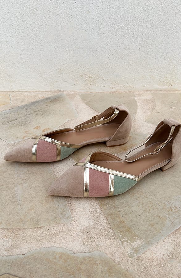 Pastel Sandalen Dames Goud – shoparchief, foto 1