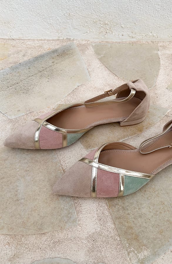 Pastel Sandalen Dames Goud – shoparchief, foto 2