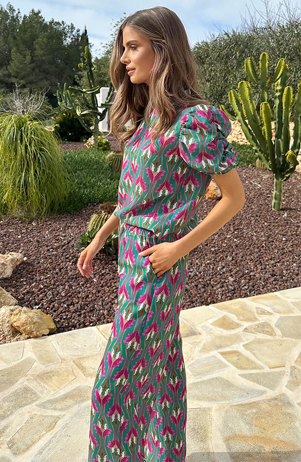 Eve Lino Ruffle Top – tops, foto 9