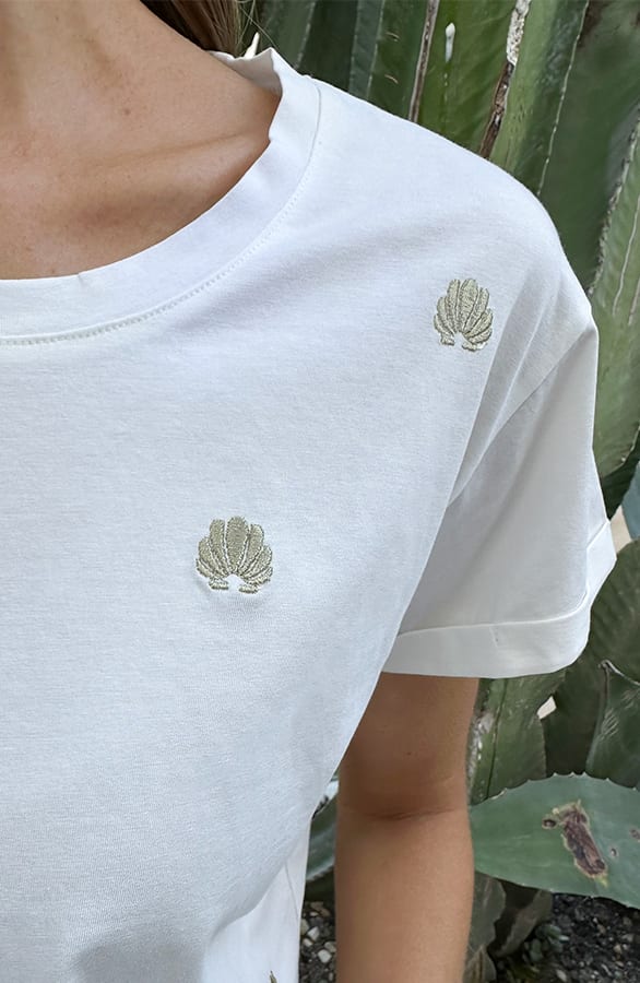 Shell Top Cotton Embroidery Ecru – tops, foto 11