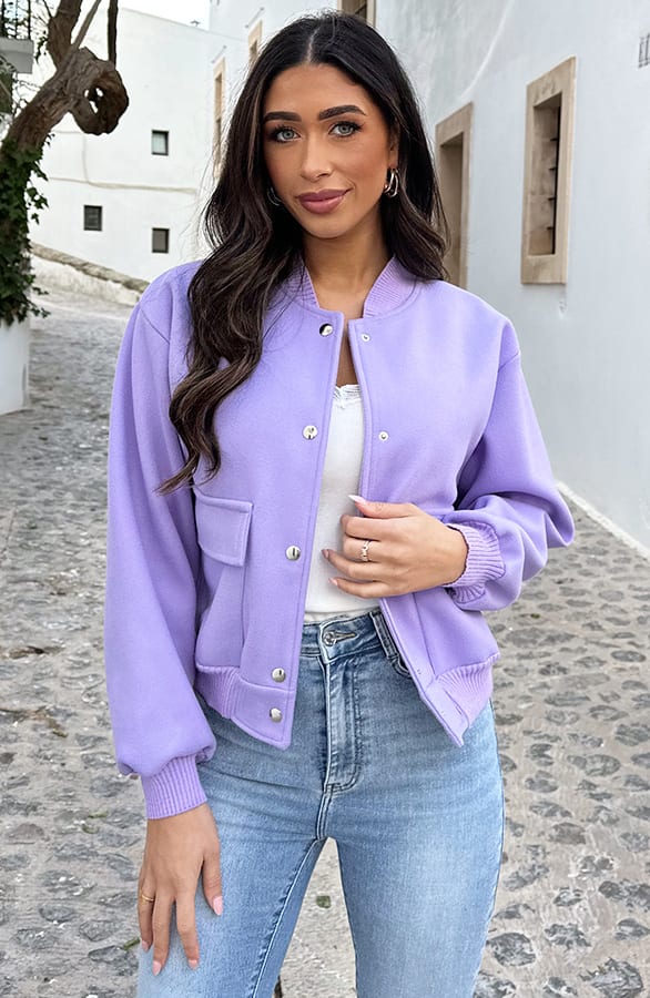 Soft Bomberjacket Lila – shoparchief, foto 1