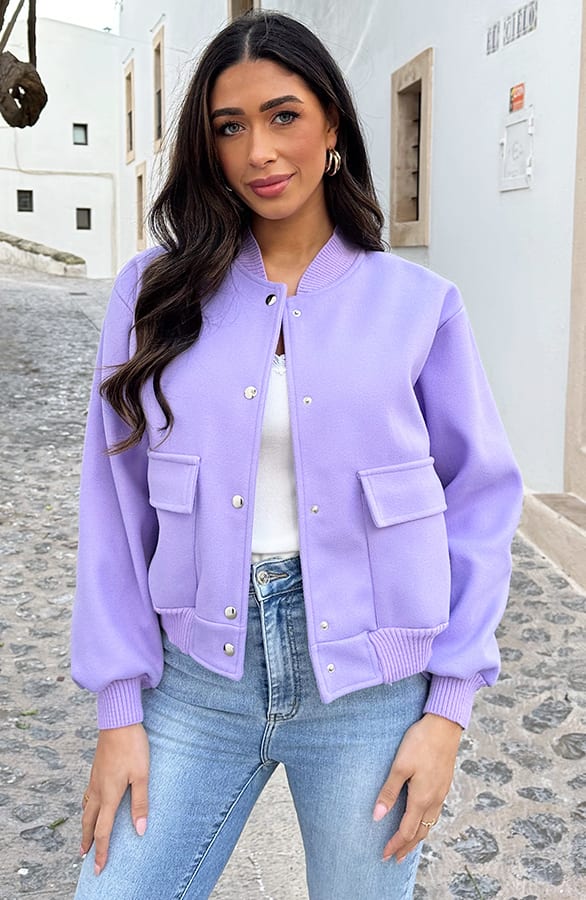 Soft Bomberjacket Lila – shoparchief, foto 5