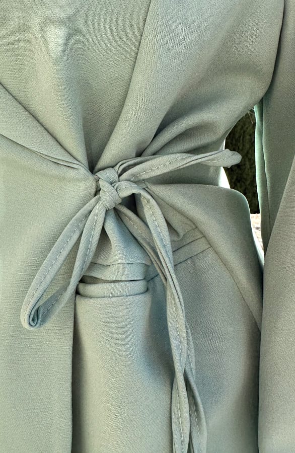 Wrap Blazer Puff Long Sleeve Mint – shoparchief, foto 5