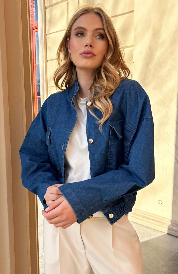 Bomber Jacket Denim – jassen, foto 8