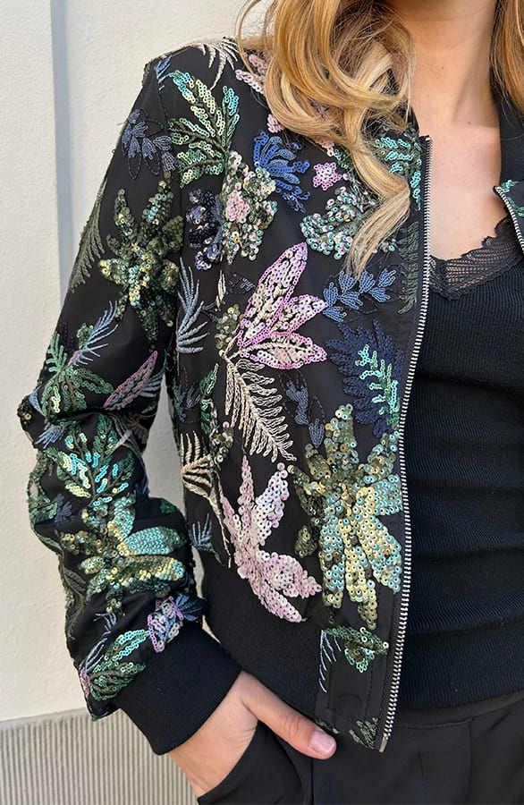 Cropped Tropical Detailed Jacket – shoparchief, foto 5