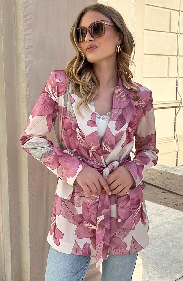 Luxury Botanic Blazer Dust Roze – shoparchief, foto 10