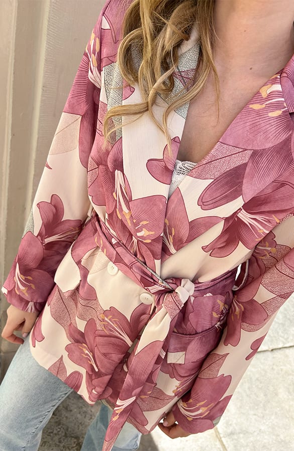 Luxury Botanic Blazer Dust Roze – shoparchief, foto 9