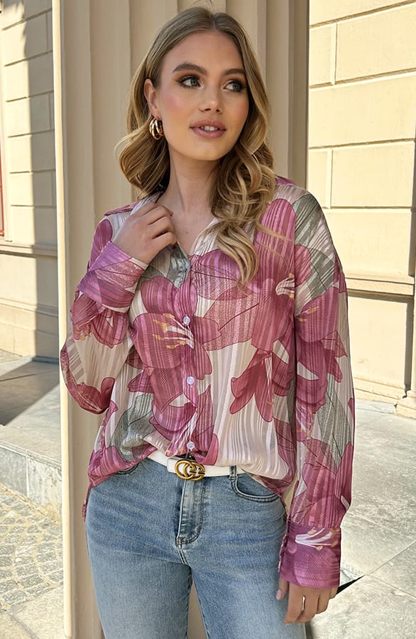 Luxury Botanic Bluse Dust Rosa, Shoparchiv, Foto 1