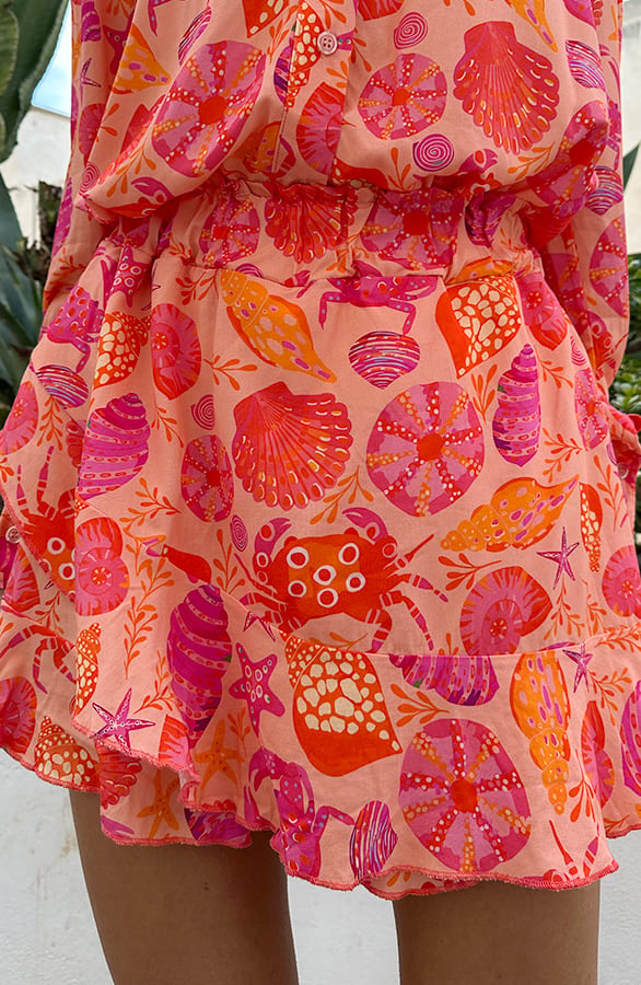 Yves Skort Shell Koraal – sale, foto 1