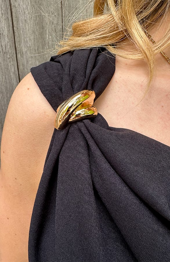 A Symmetric Top Detail Zwart – tops, foto 7