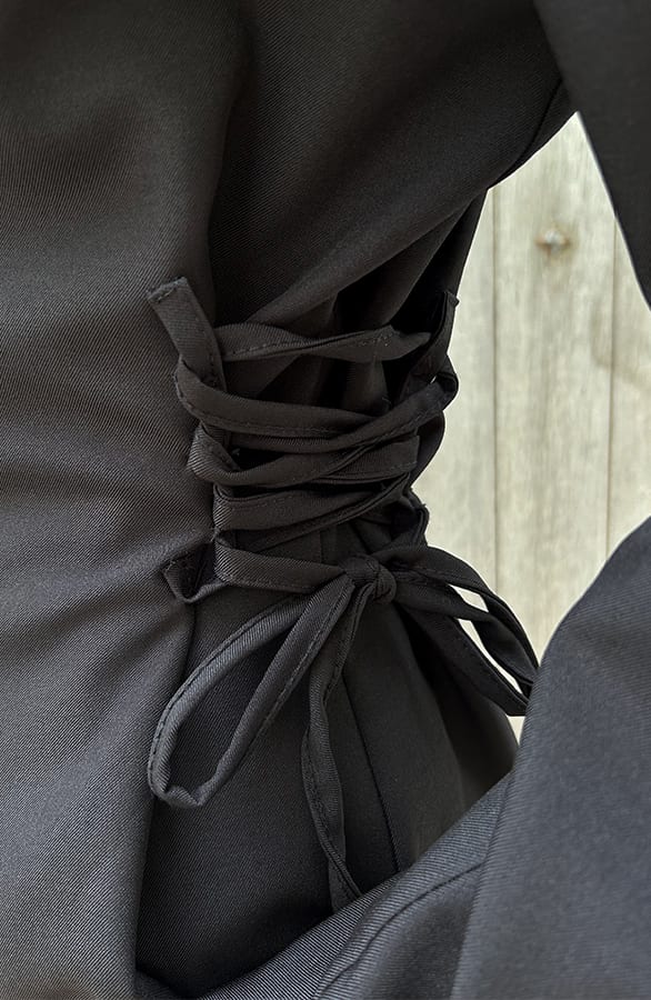 Blazer Met Strik Detail Zwart – shoparchief, foto 4
