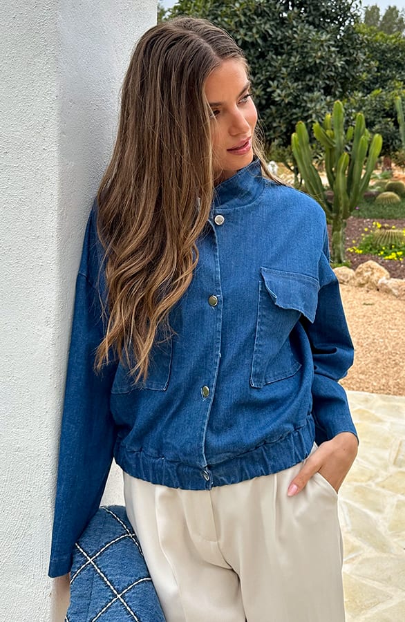 Bomber Jacket Denim – jassen, foto 6