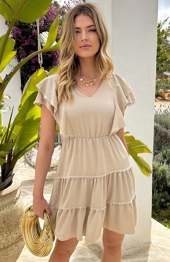 Cala Jondal Jurk Beige – jurken, foto 5